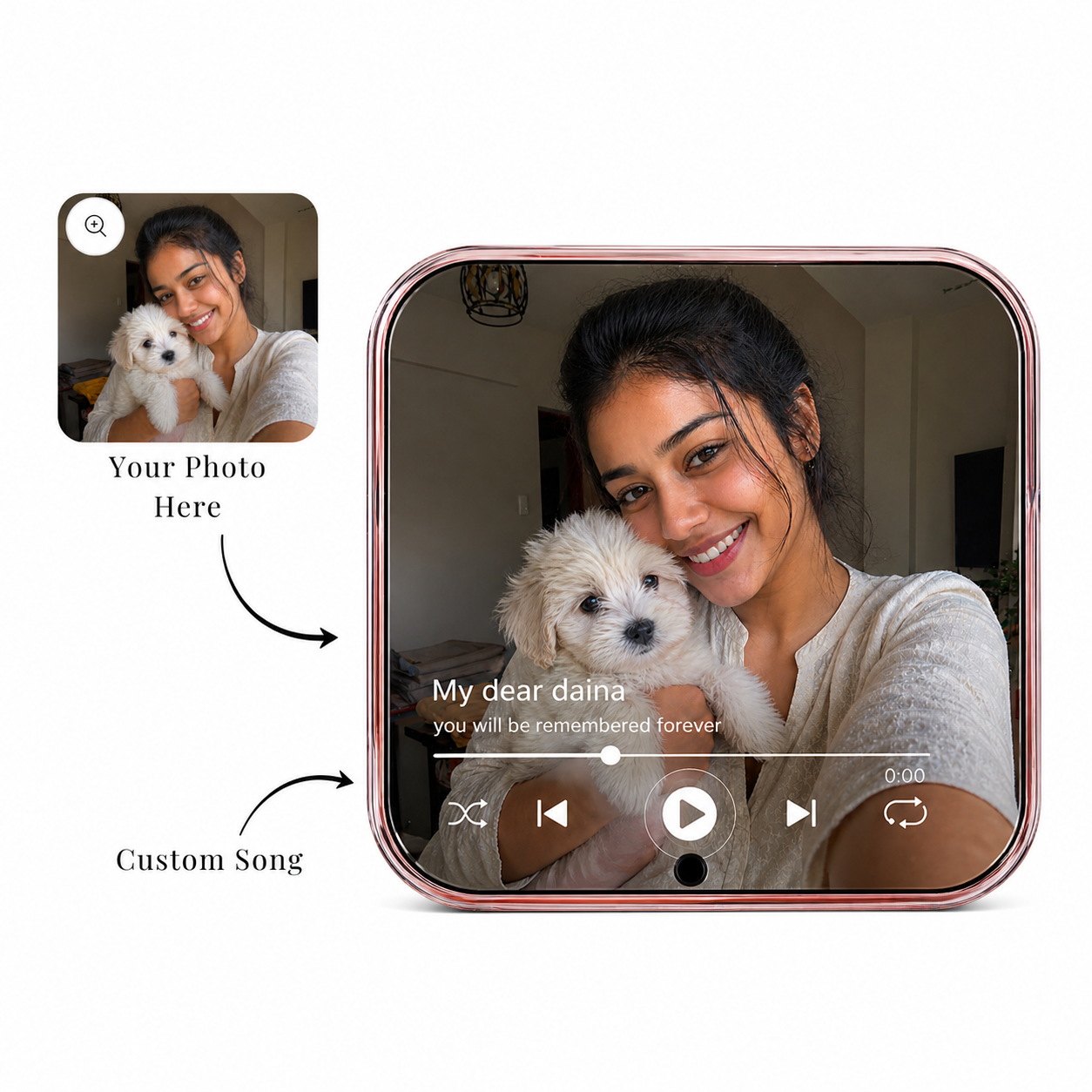 Personalized Musical Fridge Magnet Box | Gift and Grid