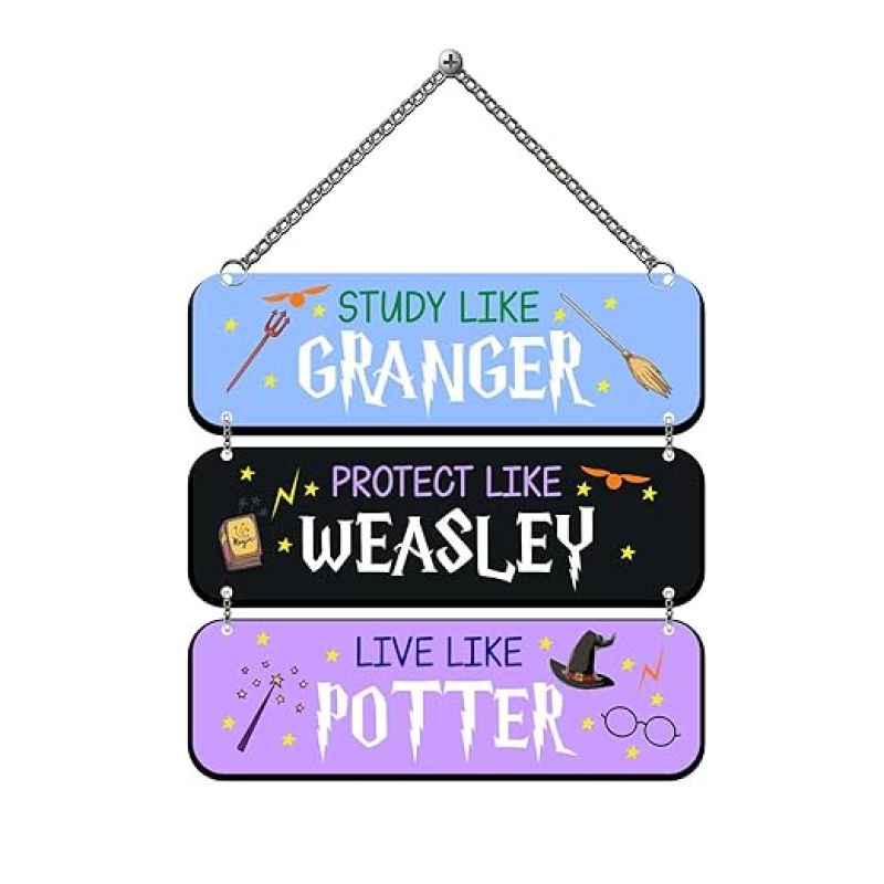 Wooden Harry Potter Wall Hanging Decor Art
