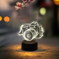 3D Illusion Camera Nightlight for Home & Office Desk Table