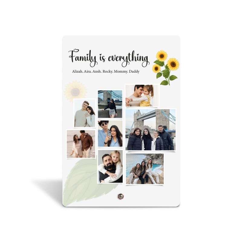 Personalized Photo Collage Frame With Stand