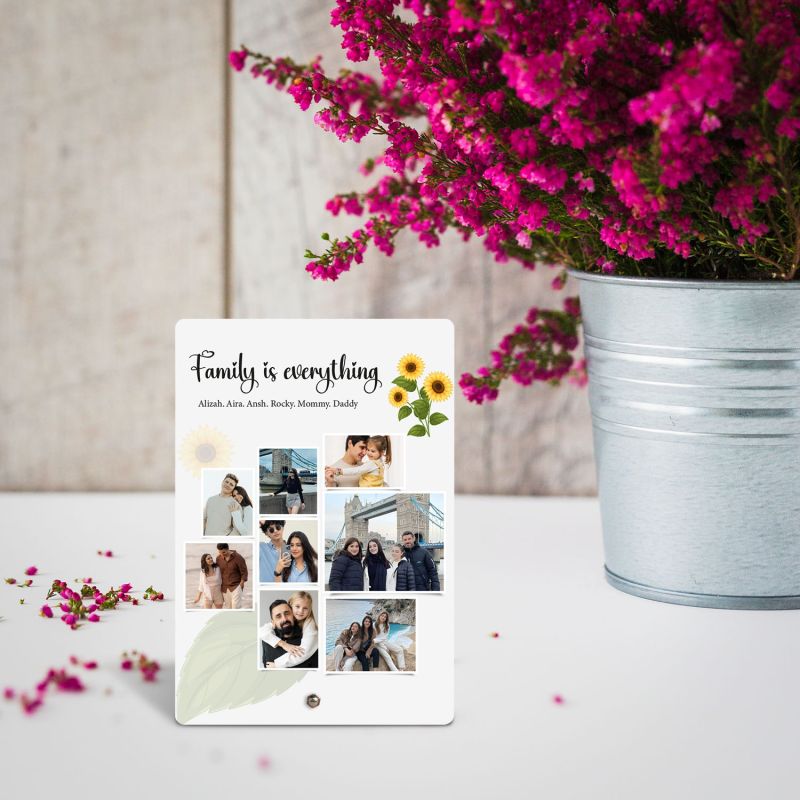 Personalized Photo Collage Frame With Stand