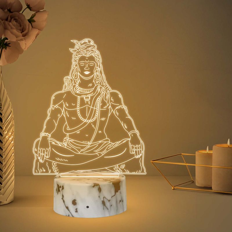 Lord Shiva Design Night Lamp | Gift and Grid