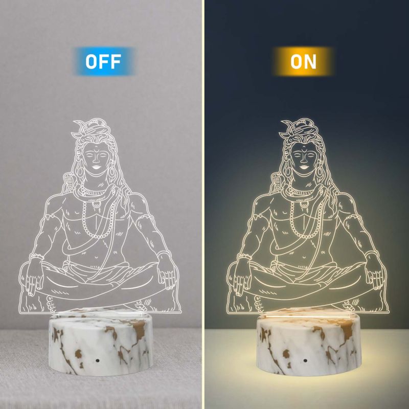 Lord Shiva Design Night Lamp | Gift and Grid
