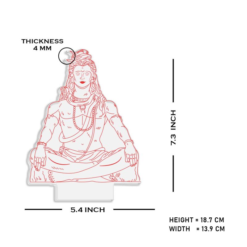 Lord Shiva Design Night Lamp | Gift and Grid