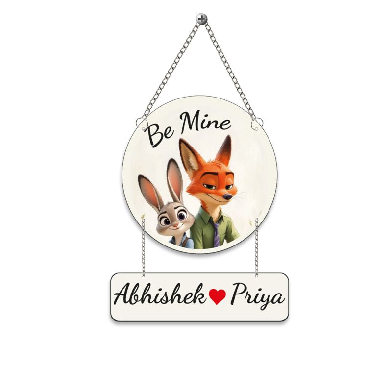 Personalized Wall Hangings (Be Mine) Couple Wall Hanging