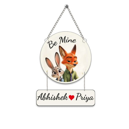 Personalized Wall Hangings (Be Mine) Couple Wall Hanging