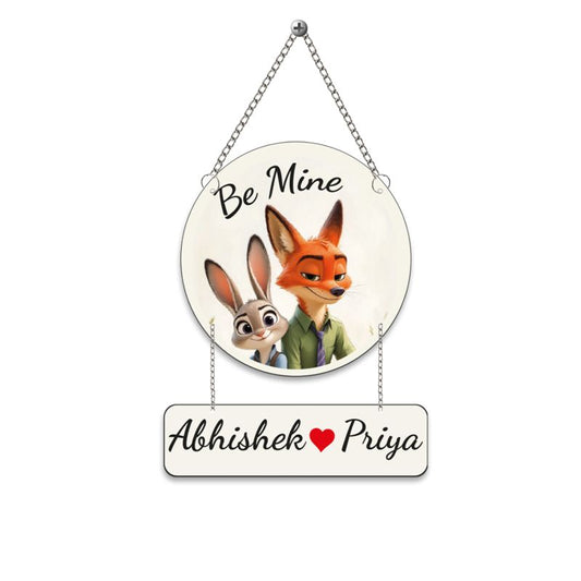 Personalized Wall Hangings (Be Mine) Couple Wall Hanging