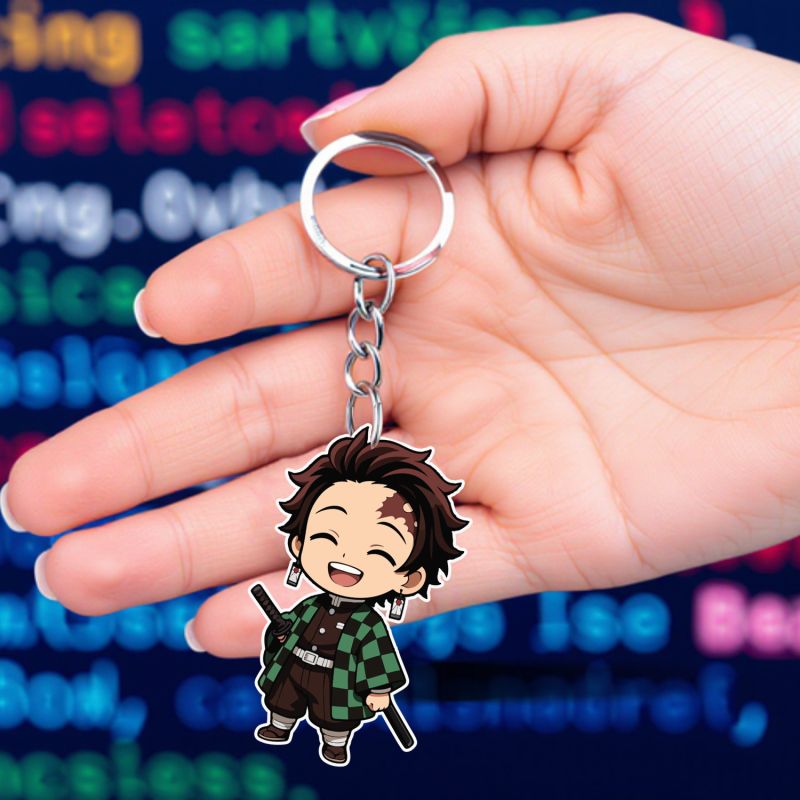 Tanjiro Demon Slayer Anime Theme Keychain