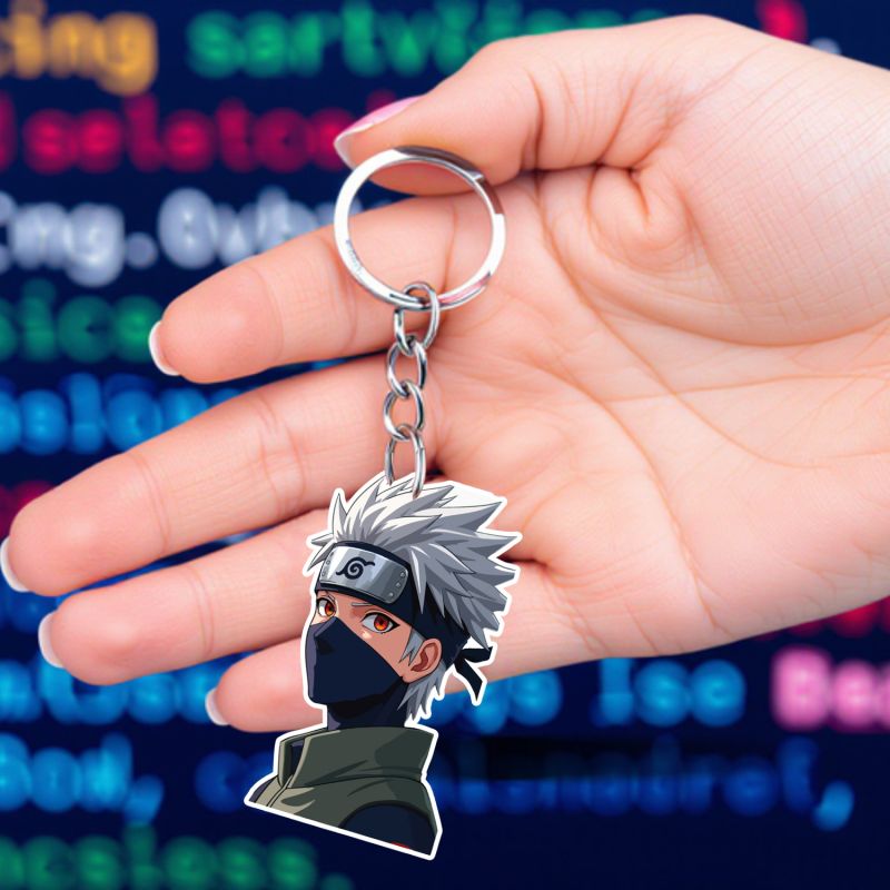 Kakashi Hatake Demon Slayer Anime Theme Keychain