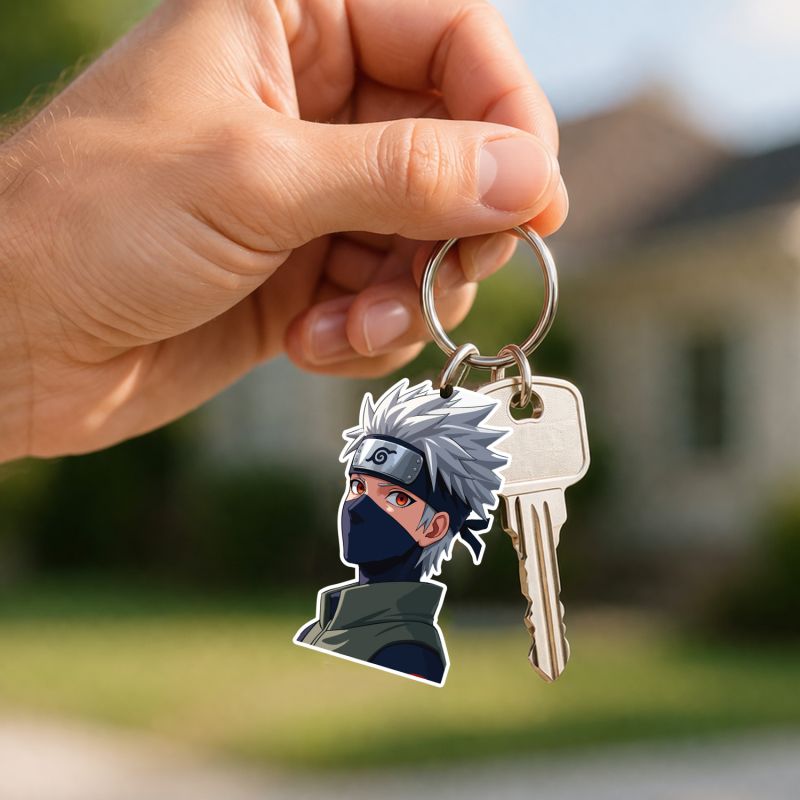 Kakashi Hatake Demon Slayer Anime Theme Keychain