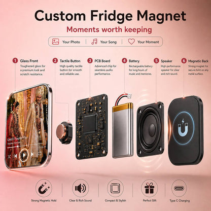 Customisable Musical Fridge Magnet
